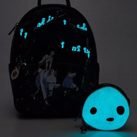 Studio Ghibli® Princess Mononoke Forest Scene Glow-In-The-Dark Mini Backpack +++ main image 15